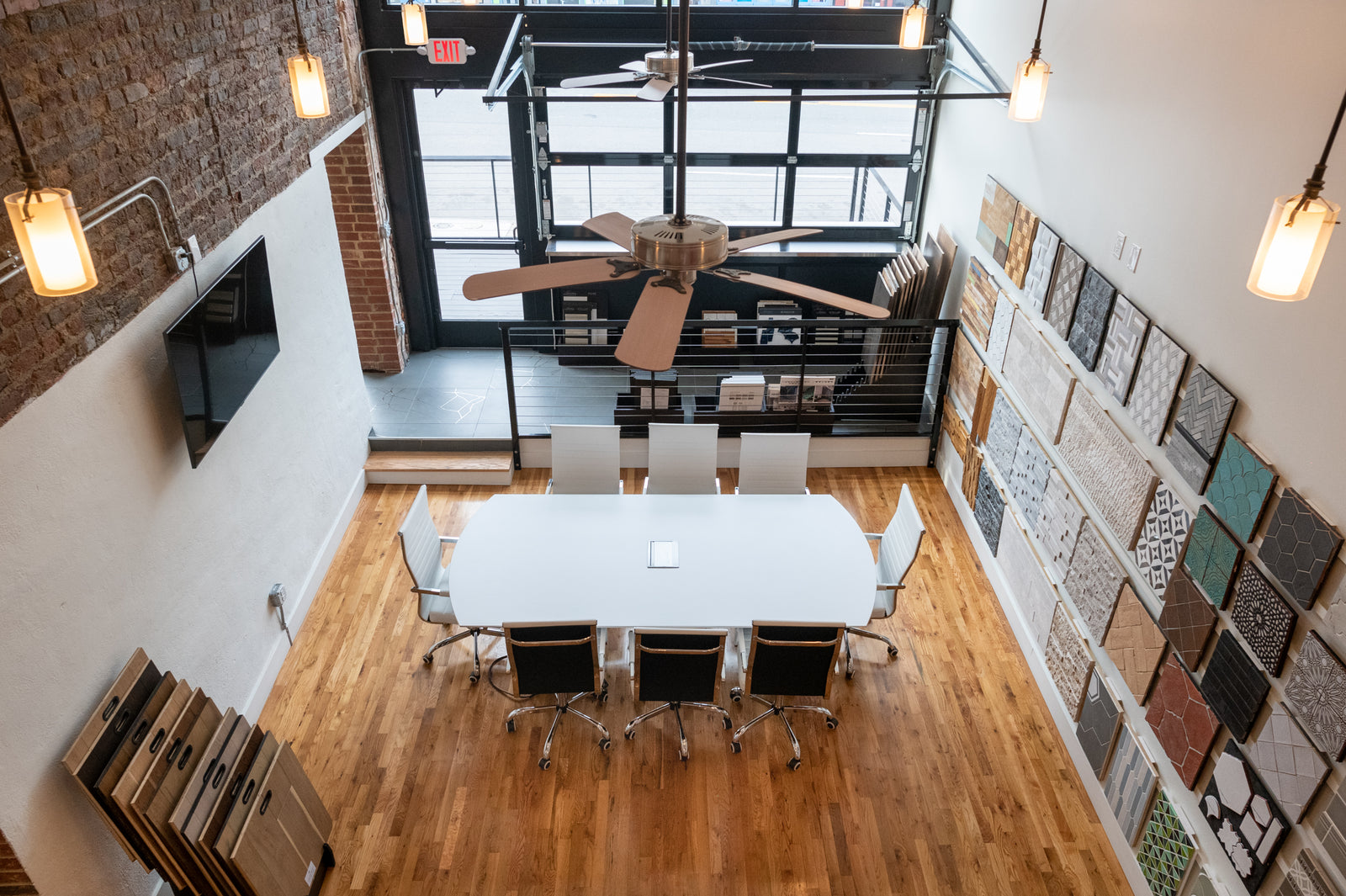 Interior of Architessa's Richmond tile showroom